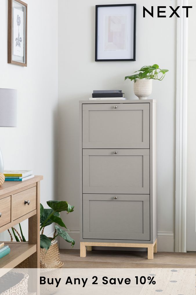 Urban Elegance - Reclaimed Small Shoe Storage Cupboard - Entrance Hall from  Breeze Furniture UK