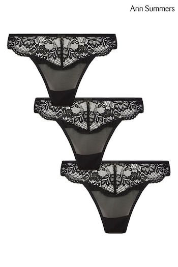 Ann Summers Sexy Lace Sustainable 3 Pack Thongs (A81041) | £16