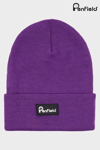 Penfield Purple Bear Reverse Badge Beanie Hat (A81492) | £20