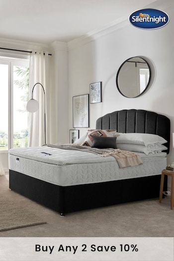 Silentnight Black Miracoil Pillow Top Mattress and Divan Base Bed Set (A81908) | £455 - £635