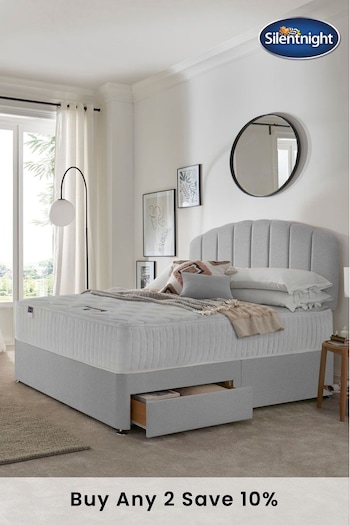 Silentnight Grey Mirapocket 1000 2 Drawer Divan Bed Set (A81915) | £565 - £870