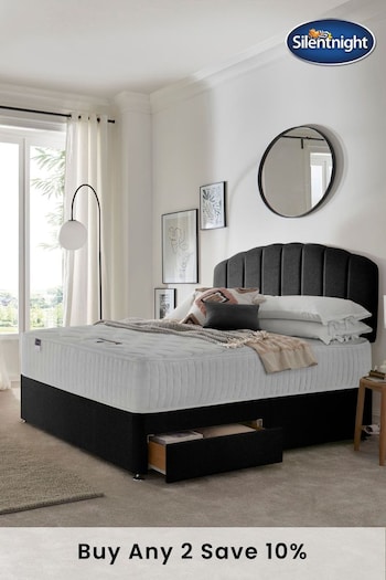 Silentnight Black Mirapocket 1000 2 Drawer Divan Bed Set (A81916) | £565 - £870