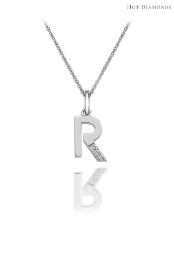 Hot Diamonds Silver Micro Initial Pendant Necklace (A82218) | £40