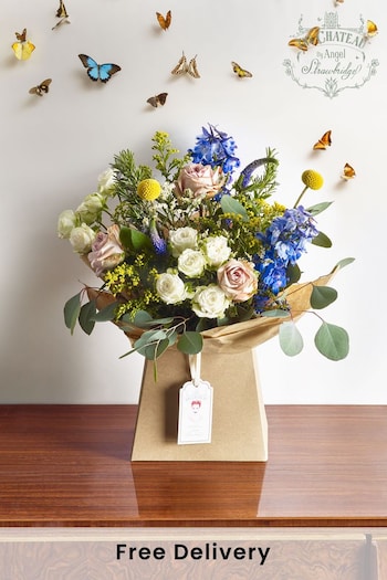 The Chateau by Angel Strawbridge Blue and White Fresh Flower Bouquet (A82256) | £40