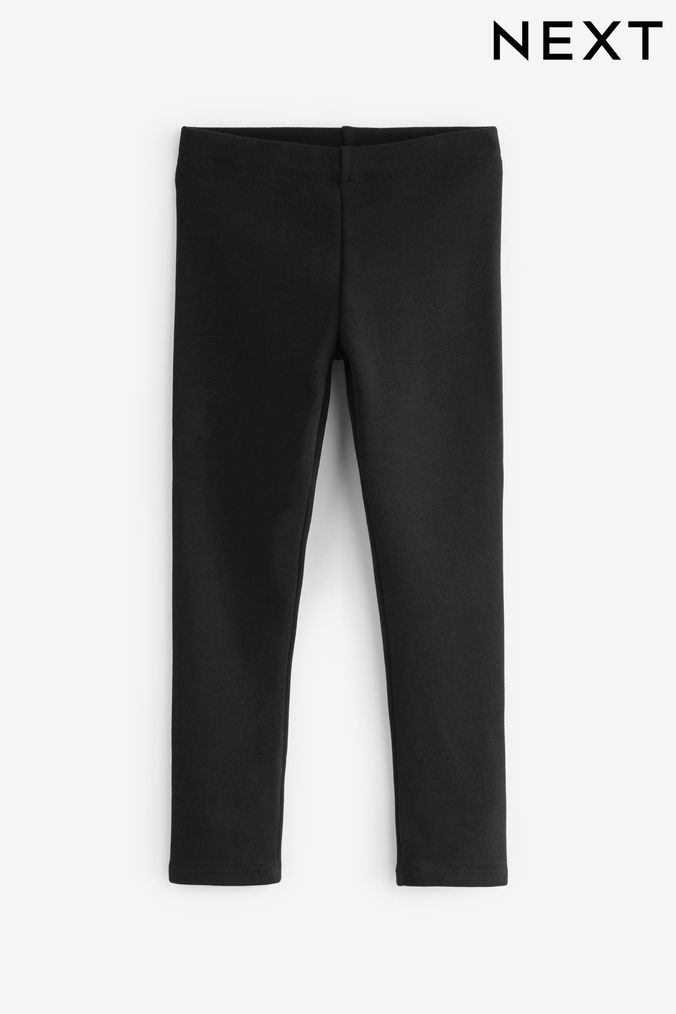 Black Cosy Fleece Lined Leggings (3-16yrs) (A82347) | £7 - £12