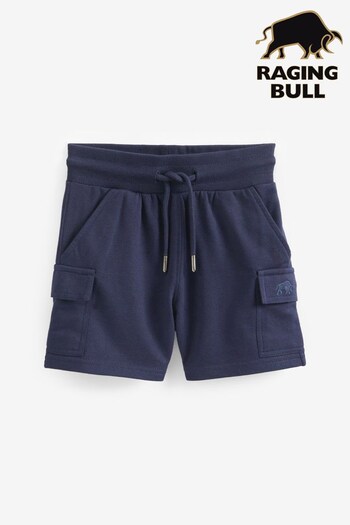 Raging Bull Blue Jersey Cargo Shorts (A82448) | £14