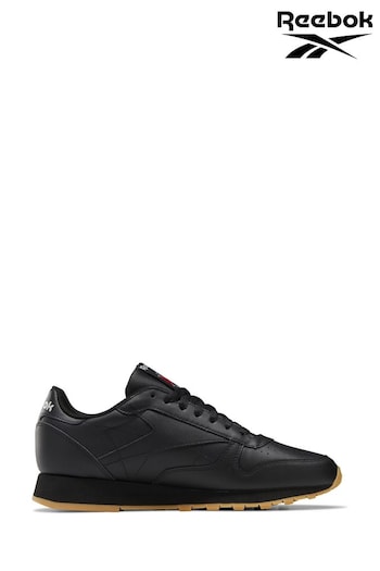 Reebok Classic Leather Black Trainers (A82512) | £70
