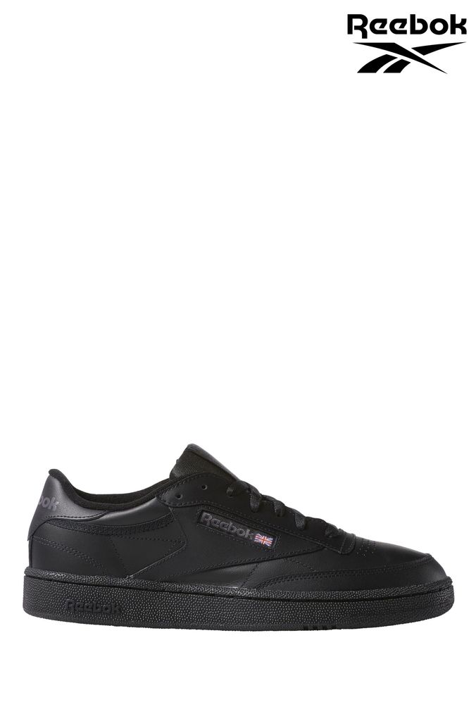 Reebok black hot sale trainers mens