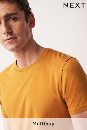Amber Yellow Essential Crew Neck T-Shirt (A82825) | £8