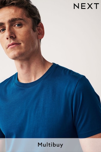 Blue Teal Essential Crew Neck T-Shirt (A82946) | £8
