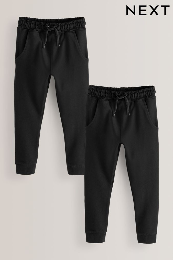 2 Pack Black 2 Pack Skinny Fit Joggers (3-16yrs) (A83380) | £20 - £26
