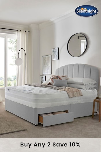 Silentnight Grey Mirapocket 1400 2 Drawer Divan Bed Set (A83615) | £620 - £975