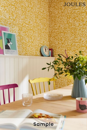 Joules Antique Gold Twilight Ditsy Wallpaper Sample Wallpaper (A83636) | £1