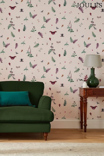 Joules Blush Creme Midnight Beasts Wallpaper Wallpaper (A83670) | £48