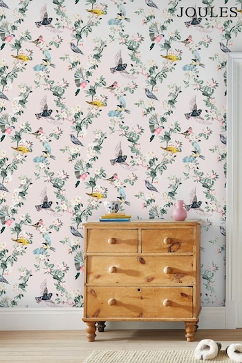 Joules Antique Creme Handford Garden Birds Wallpaper Wallpaper (A83679) | £48