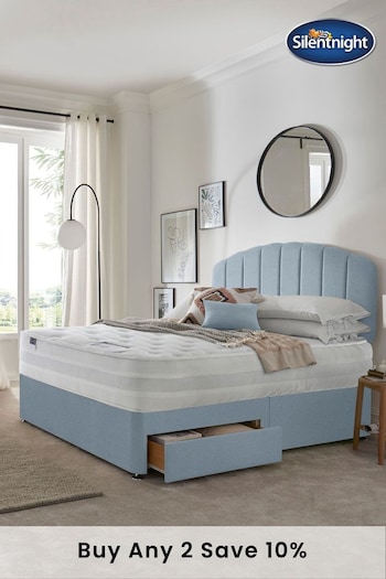 Silentnight Blue Mirapocket 1400 2 Drawer Divan Bed Set (A83997) | £620 - £975