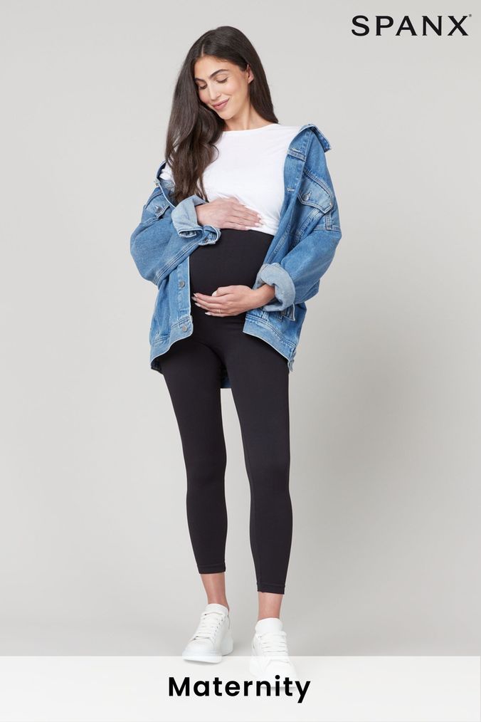 Spanx seamless leggings with side zip detail top