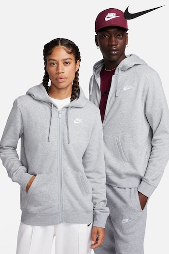 Nike Basketball Grey Club Full Zip Hoodie (A84952) | £65
