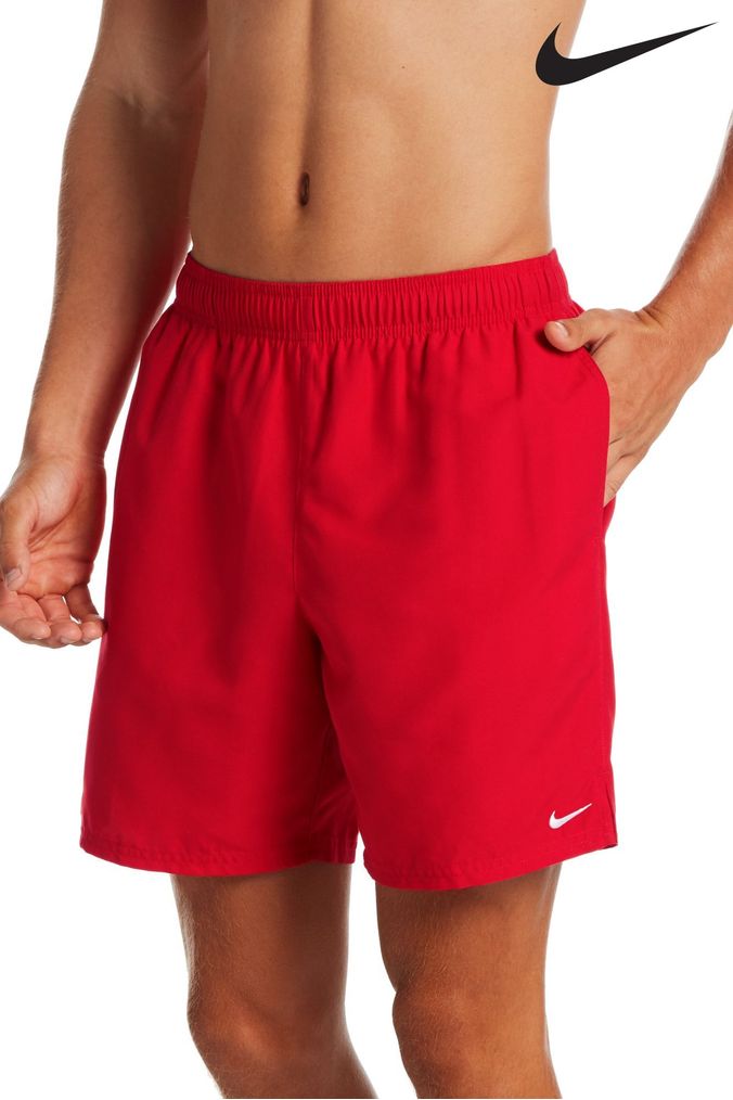Nike Red 7 Inch Essential Volley Swim Shorts (A85106) | £28