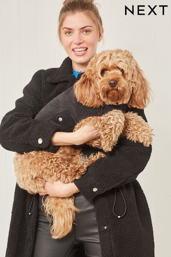 Black Teddy Borg Reversible Dog Coat with Quilted Inner (A85133) | £16 - £24