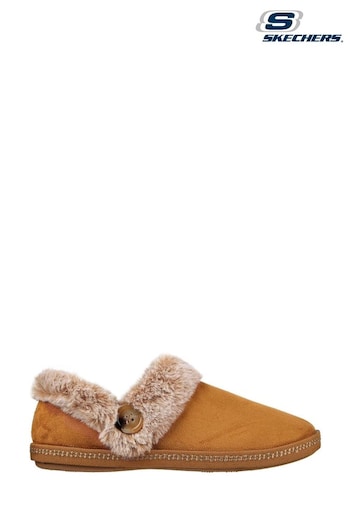 Skechers WLS Tan Brown Cosy Campfire Fresh Toast Womens Slippers (A85159) | £39