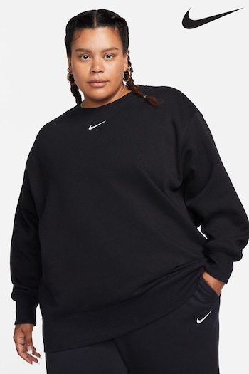 Nike Black Oversized Curve Crew Sweatshirt (A85191) | £55