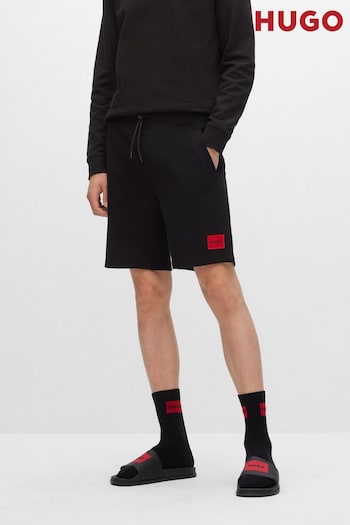 HUGO Drawstring Box Logo Shorts droit (A85237) | £79