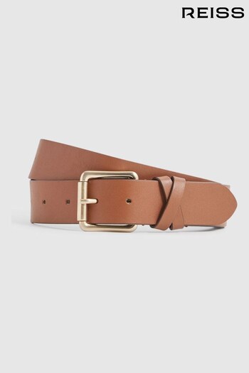 Reiss Tan Annexe Leather Belt (A85477) | £55