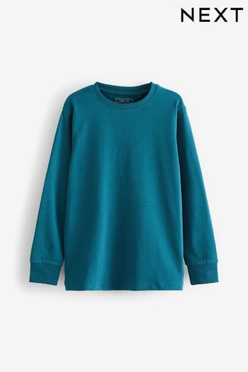 Teal Blue Long Sleeve Cosy T-Shirt (3-16yrs) (A85578) | £5 - £8.50