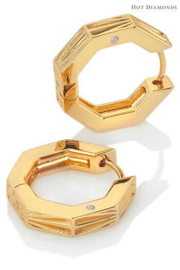 Hot Diamonds X Jac Jossa Gold Tone Hope Earrings (A85716) | £80