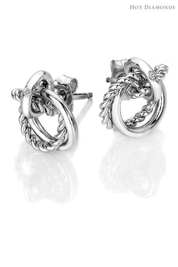 Hot Diamonds Silver Tone Unity Circle Earrings (A85733) | £50