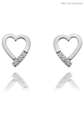 Hot Diamonds Silver Tone Romantic Earrings (A85737) | £65