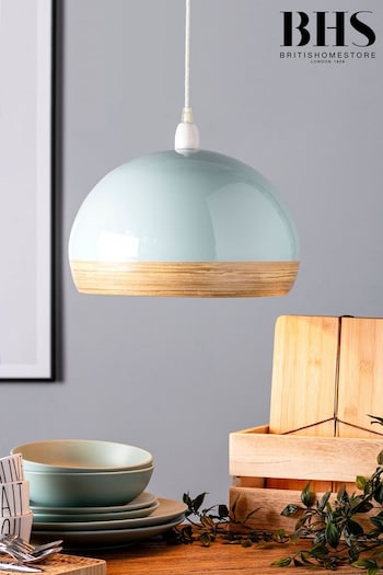 BHS Blue Bamboo Dome Shade (A86082) | £40