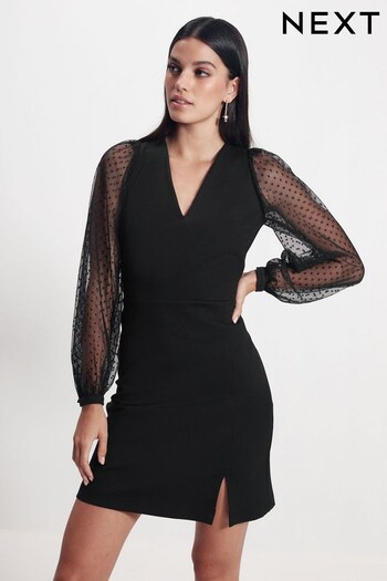 Black Ponte Mini Dress (A86151) | £40