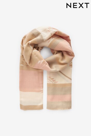 Pink Pretty Aztec Print Midweight Scarf (A86397) | £16.50