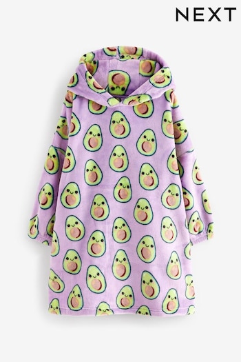 Purple Avocado Character Hooded Blanket (3-16yrs) (A86413) | £18 - £25