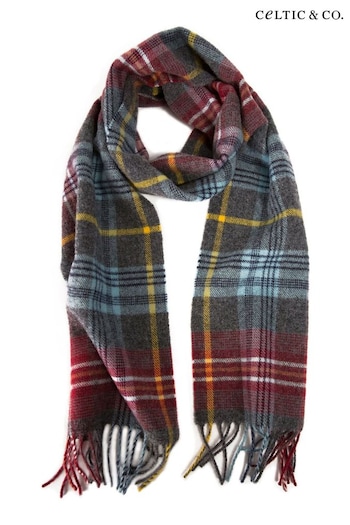 Celtic & Co. Red Lambswool Tartan Scarf (A86803) | £39