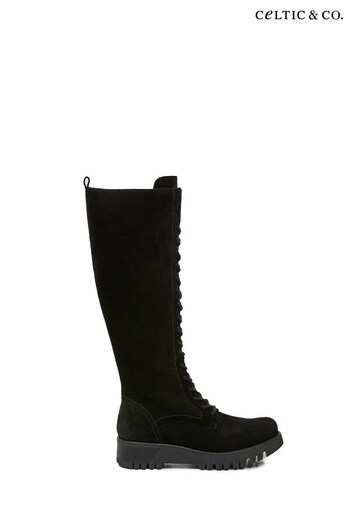 Celtic & Co. Black Wilderness Knee High Boots (A86819) | £225