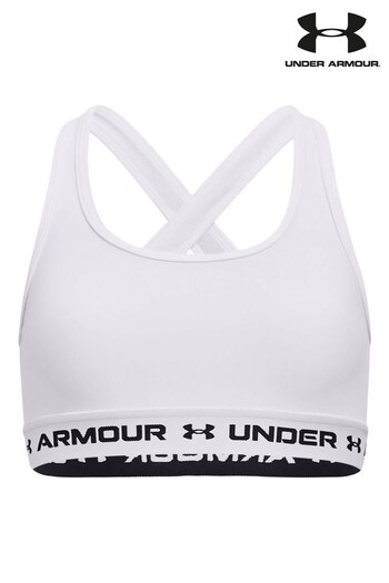 Under Armour Black Youth Crossback Mid Solid Sports Bra (A86941) | £17