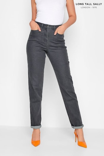 Long Tall Sally Grey UNA Stretch Mom Jeans (A86974) | £39