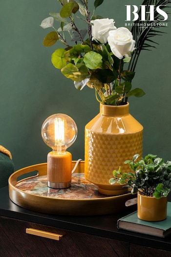 BHS Brown Theo Ash Table Lamp (A87097) | £30