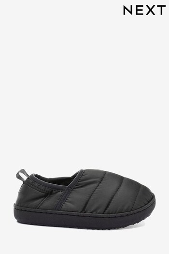 Black Quilted Thinsulate Sporty Slipper (A87654) | £15 - £18