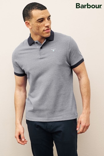 Barbour® Navy Blue Mens Sports Polo bon Shirt (A87948) | £60