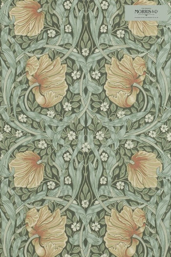 Morris & Co. Green Pimpernel Wallpaper Wallpaper (A88196) | £117