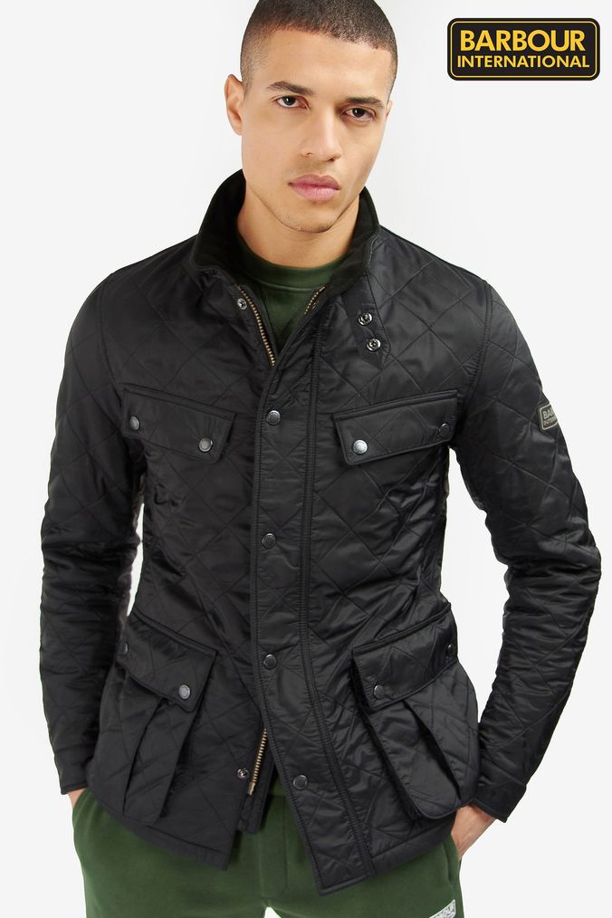 Men's barbour international ariel quilted jacket outlet
