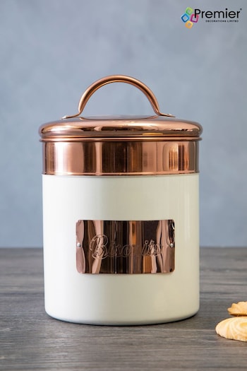 Interiors by Premier Cream Prescott Biscuit Canister (A88471) | £25