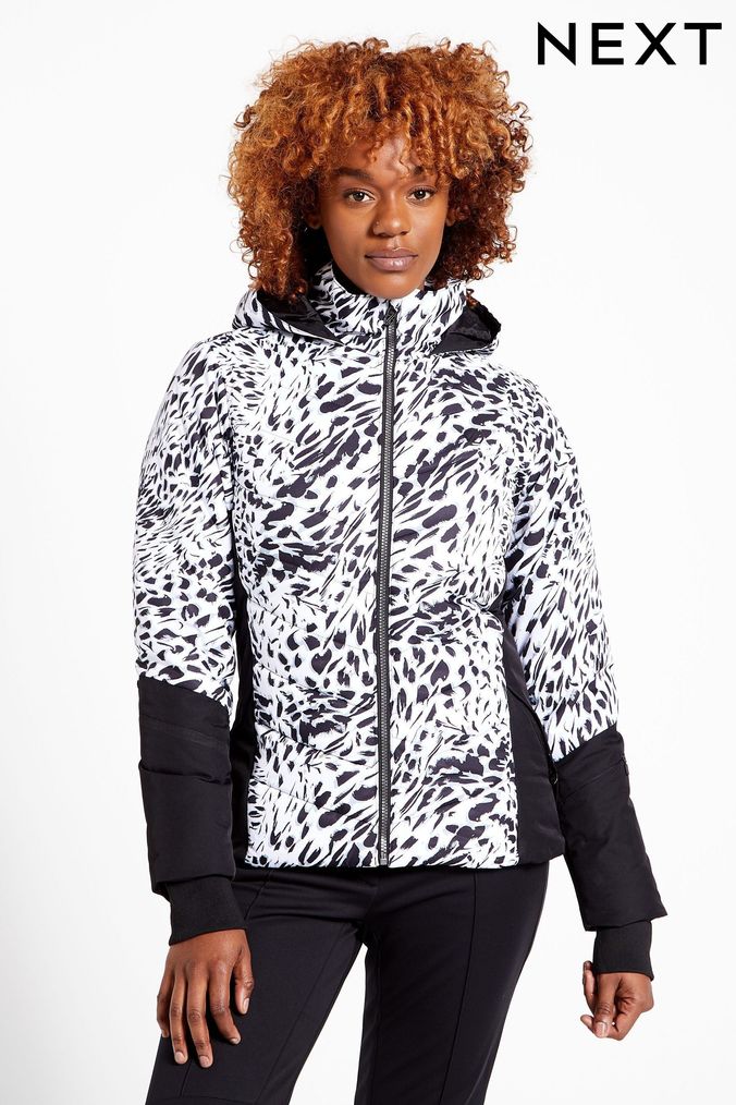 Animal print outlet ski jacket