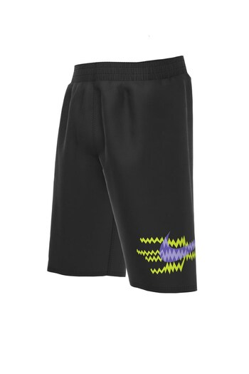 Nike Black Electric Swoosh 8 Inch Volley Swim Shorts (A89285) | £23