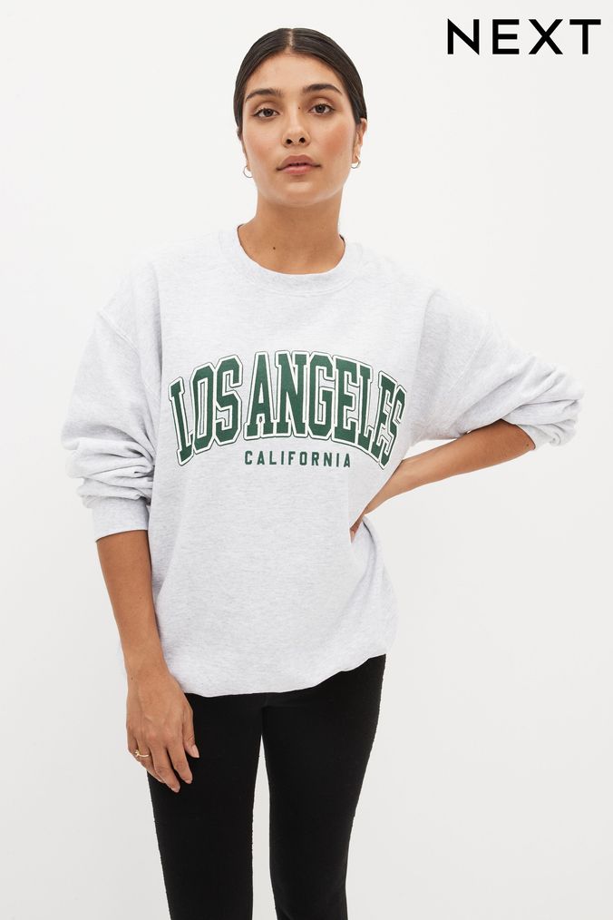 Grey Los Angeles Graphic Sweatshirt (A89395) | £30