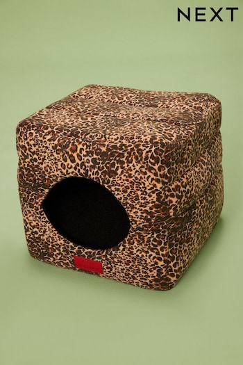Animal Print Folding Cat Bed (A89730) | £26